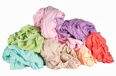 elastik bantlı çok renkli örgü çarşaflar