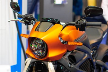 İlk Harley Davidson elektrikli motosikleti Livewire, Prag, Çek, Kasım 2019.