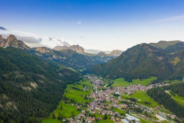 Rosengarten grubu ve Langkofel Dağı, Alp Dağları, Dolomitler, Alto Adige, İtalya
