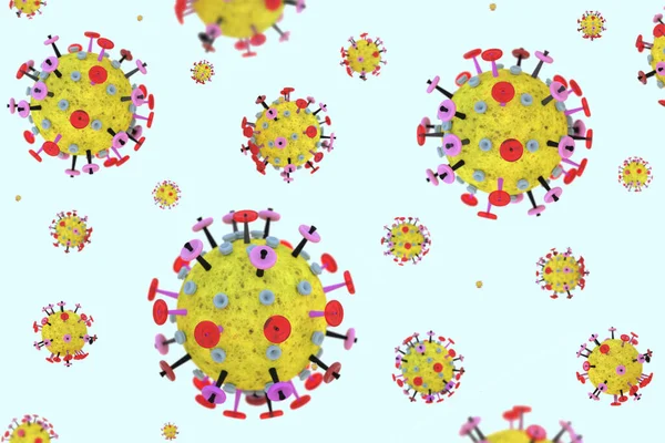 Концепция Mmicroscopic Coronavirus Disease — стоковое фото