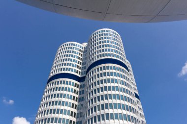 BMW Merkez Binası. Münih HeadofOffice, Almanya, Mart 2020.