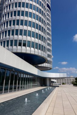 BMW Merkez Binası. Münih HeadofOffice, Almanya, Mart 2020