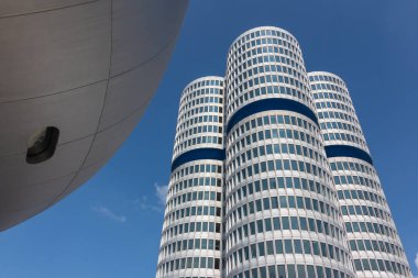 BMW Merkez Binası. Münih HeadofOffice, Almanya, Mart 2020