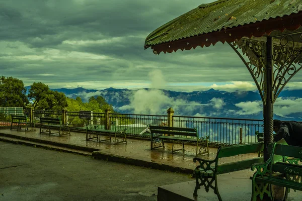 Questa Una Foto Paesaggio Villaggio Nel Distretto Darjeeling Con Una — Foto Stock