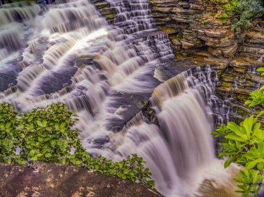 Chandauli, Uttar Pradesh / Hindistan, 26 Eylül 2019: Devdari Şelalesi, Varanasi Genel Müdürlüğü Chandauli, Uttar Pradesh, Devdari Şelaleleri.