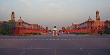 Yeni Delhi, Hindistan - 26 Nisan: Rashtrapati Bhavan, 26 Nisan 2019 tarihinde Hindistan cumhurbaşkanının resmi evidir..