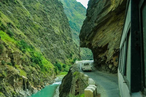 Forêt Paysage Vert Lors Une Randonnée Dans Les Montagnes Himalaya — Photo