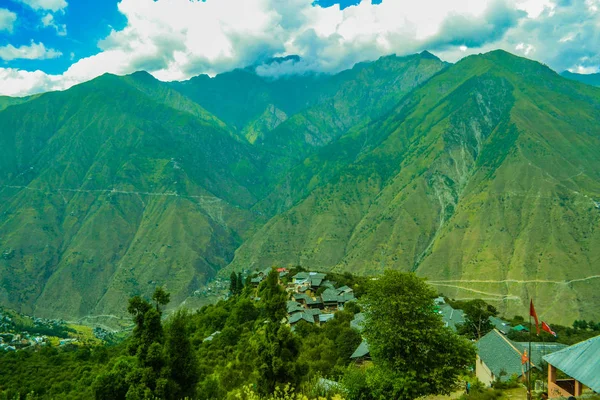 Bosque Verde Del Paisaje Una Caminata Las Montañas Del Himalaya — Foto de Stock