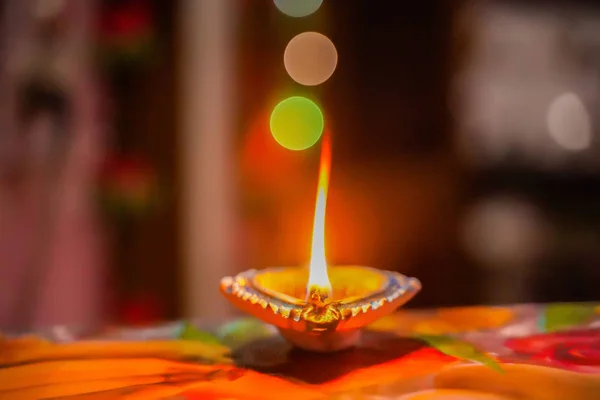 Deepawali a fények hindu fesztiválja. — Stock Fotó