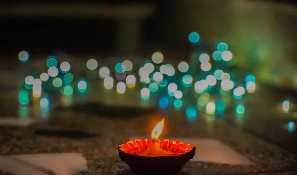 Deepawali a fények hindu fesztiválja. — Stock Fotó