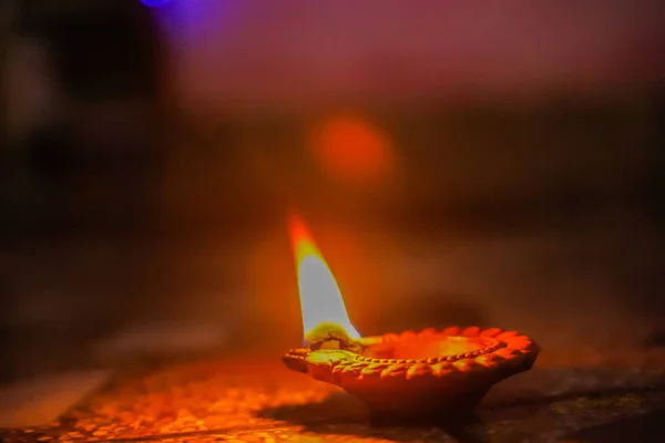 Deepawali a fények hindu fesztiválja. — Stock Fotó