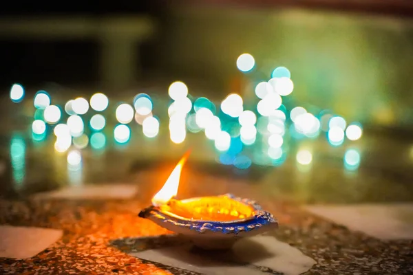 Deepawali a fények hindu fesztiválja. — Stock Fotó