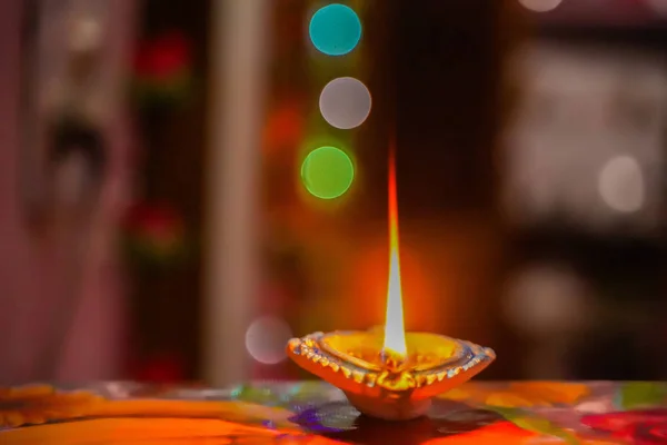 Deepawali a fények hindu fesztiválja. — Stock Fotó