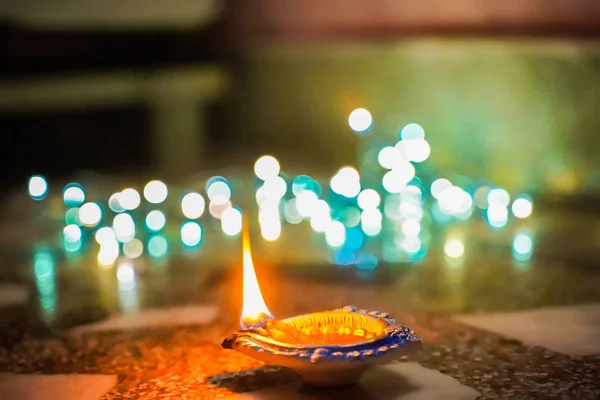 Deepawali a fények hindu fesztiválja. — Stock Fotó