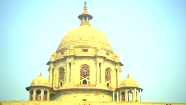 Rashtrapati Bhavan Hindistan Başkenti Yeni Delhi Bulunan Hindistan Cumhurbaşkanı Nın — Stok video