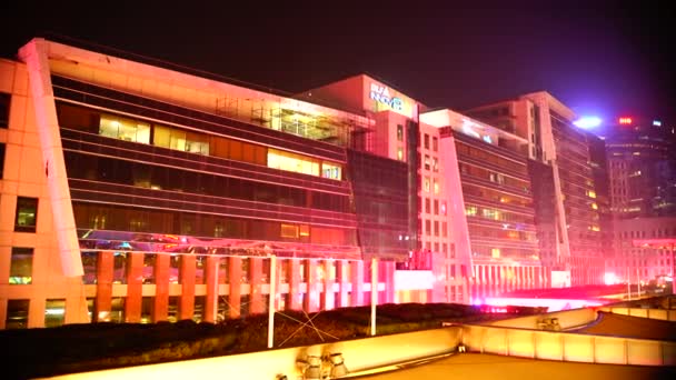 Dlf Cyber Hub Tech Hub Gurgaon Alberga Muchas Oficinas Ites — Vídeo de stock