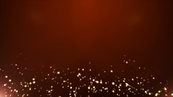 Flares abstratos e fundo de partículas — Vídeo de Stock
