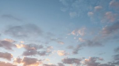 Bulutlar günbatımı Timelapse