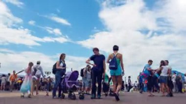 Sokak Timelapse soyut insanlar