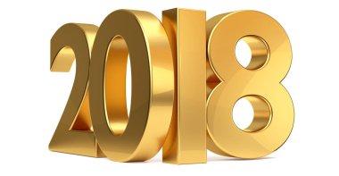 2019 altın 3d render