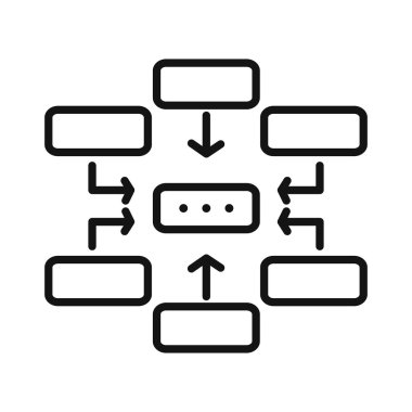iş akışı planlama vektör çizim tasarım