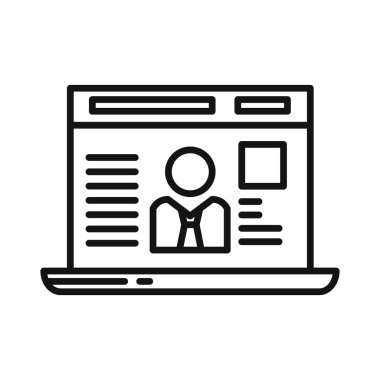 Kurumsal Web sitesi vektör çizim tasarım