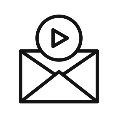 video mesajı vektör çizim tasarım