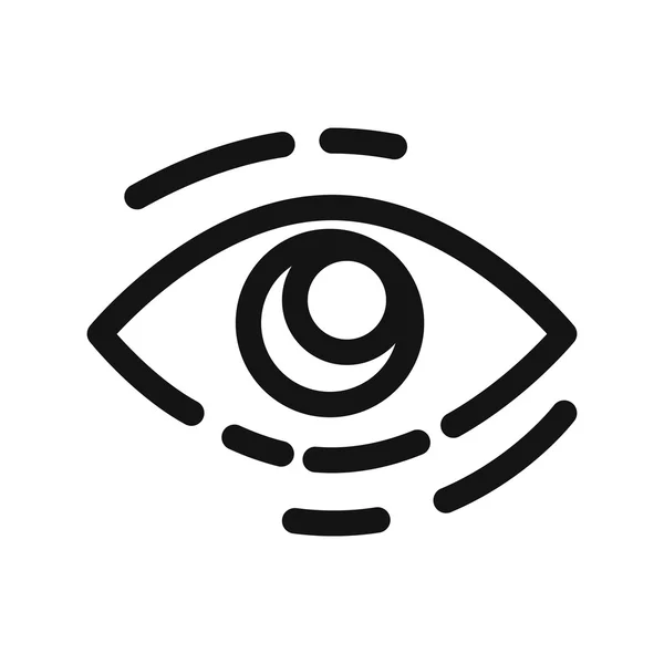 Disegno di illustrazione vettoriale dall'aspetto occhio — Vettoriale Stock