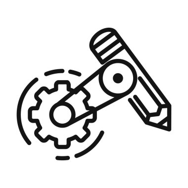 üretim tekerlek vektör çizim tasarım