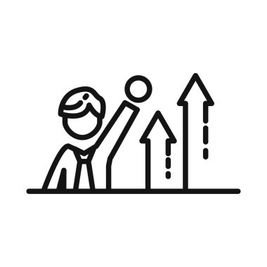 liderlik büyüme vektör çizim tasarım