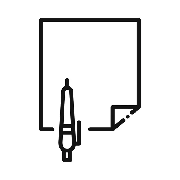 Papel em branco escrever design de ilustração vetorial — Vetor de Stock