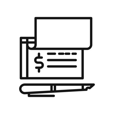 Banka kontrol ödeme vektör çizim tasarım