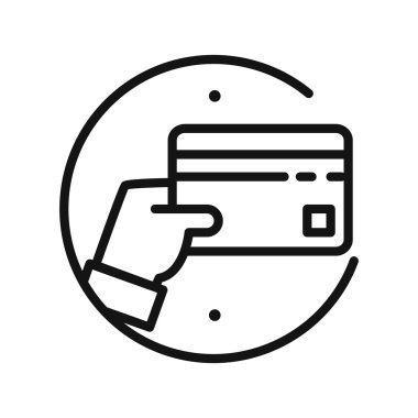 banka kartı ödeme vektör çizim tasarım