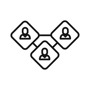 ekip ilişki simge vektör çizim tasarımı