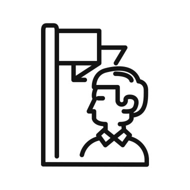 ekip lideri adam vektör çizim tasarımı