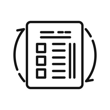 Evrak rutin vektör çizim tasarım