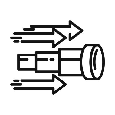 gelecekteki olasılığı dürbün vektör çizim tasarım