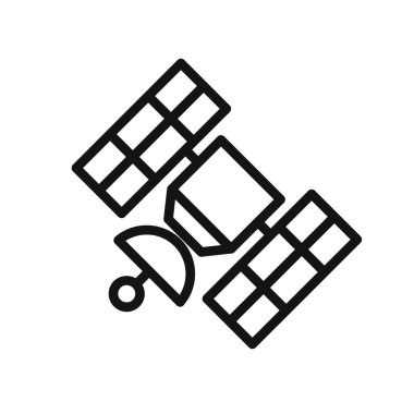 Yayın uydu vektör çizim tasarım