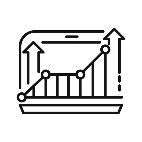 Wachstum Verkehrsvektor Illustration Design — Stockvektor