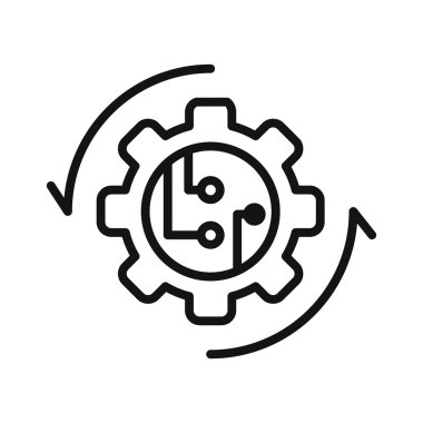 teknoloji süreç vektör çizim tasarımı