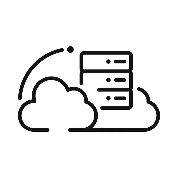 Cloud hosting projektowanie ilustracji wektorowych — Wektor stockowy