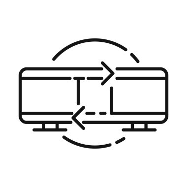 P2P bağlantı vektör çizim tasarım
