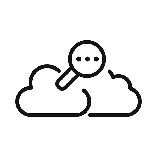 Design de ilustração vetorial de busca em nuvem —  Vetores de Stock