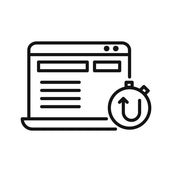 Website Uptime Vektor Illustration Design — Stockvektor