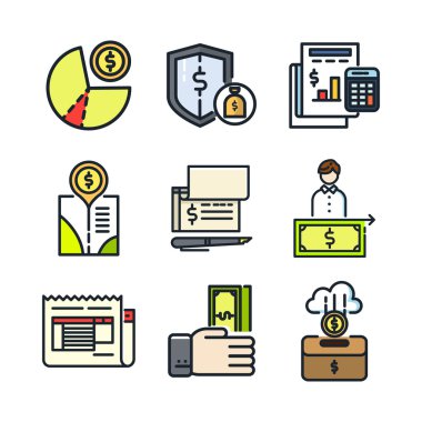 renk 3 mali Icon set