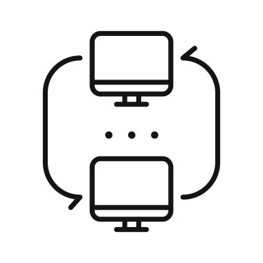 LAN ağ vektör çizim tasarım