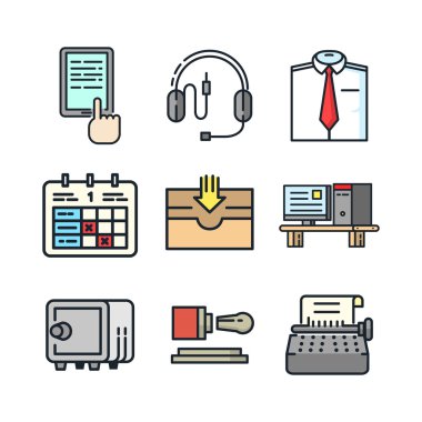 renk 3 Office in Icon set