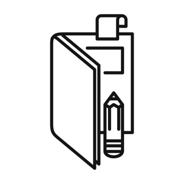 marka kitap simgesi illüstrasyon tasarımı