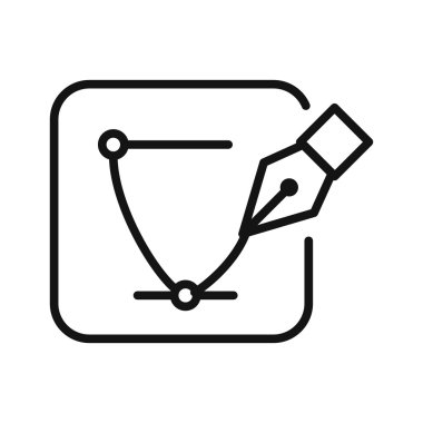 vektör çizim simgesini illüstrasyon tasarımı