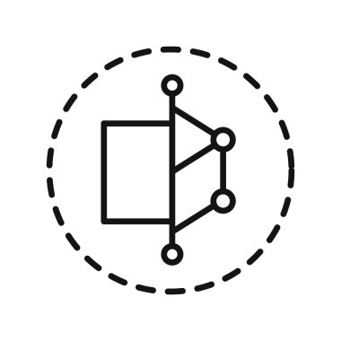3d modelleme simgesi illüstrasyon tasarımı